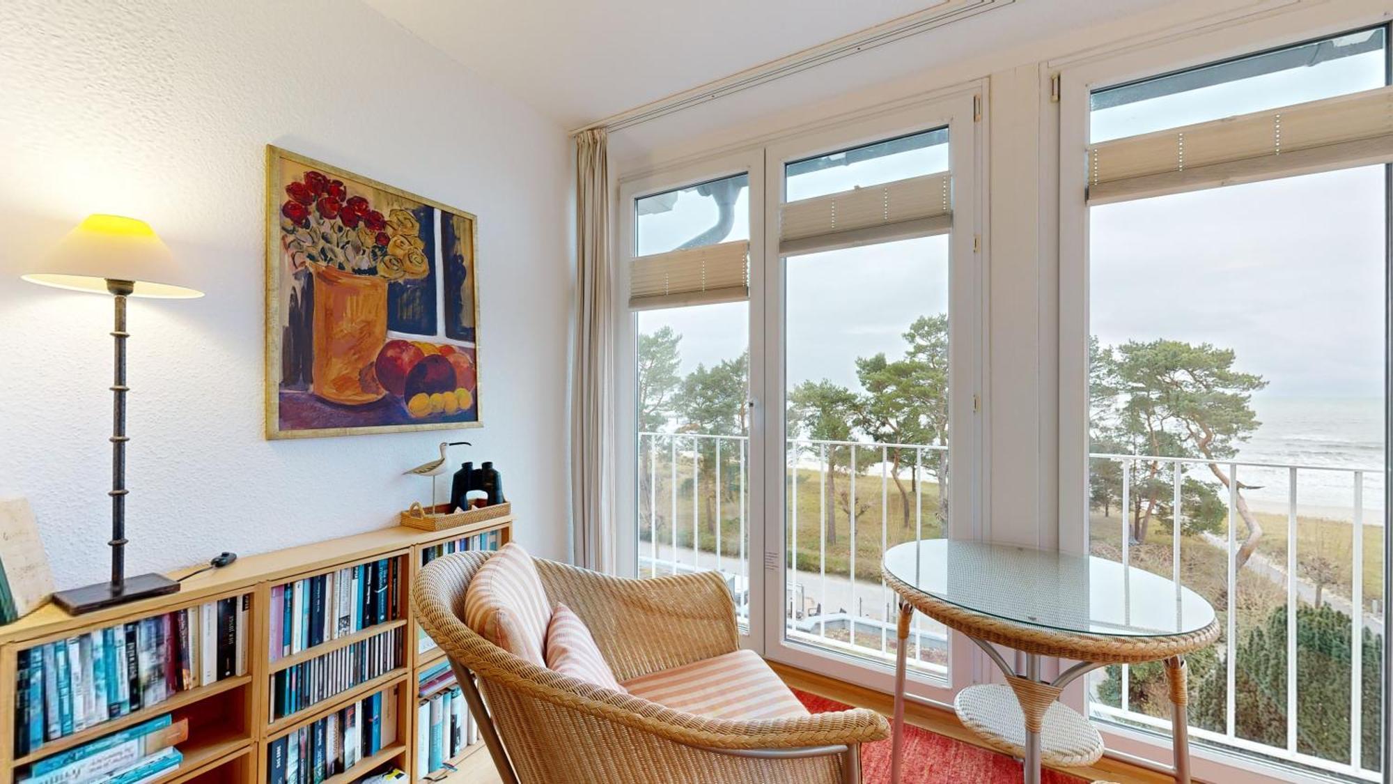 Fewo Direkt Am Strand Mit Meerblick Und Suedbalkon, Villa Freia 27, Binz Exterior foto
